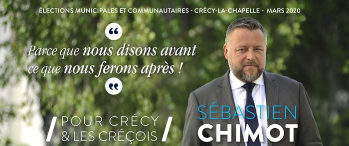 Crécy-la-Chapelle ► Sébastien Chimot : « Nous disons avant ce que nous ferons après »