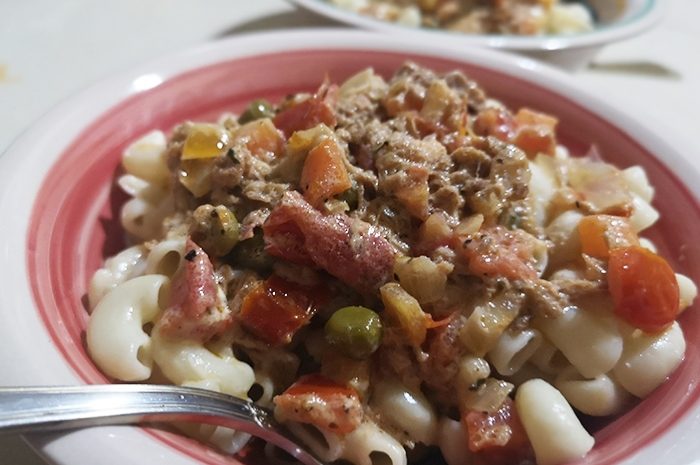 La petite recette du week-end ► L’assiette fraîcheur printanière : les pâtes au thon et petits légumes