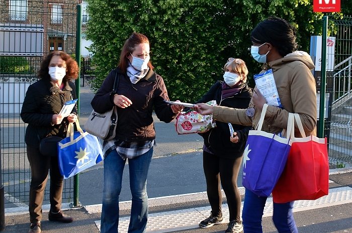 Esbly ► La Région Ile-de-France a distribué des masques de protection à la gare [Vidéo]