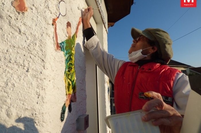 Mitry-Mory ► [Vidéo] Salle José-Vallecillo : l’association Bunka réalise une fresque pour l’USJM