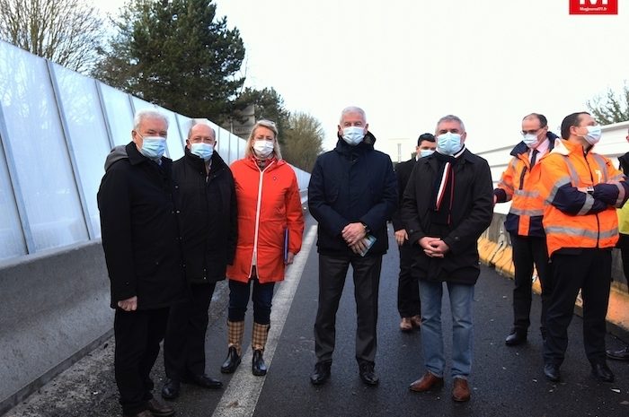 Lagny-sur-Marne ► [Vidéo] Un mur anti-bruit et un revêtement phonique absorbant sur le contournement du centre-ville