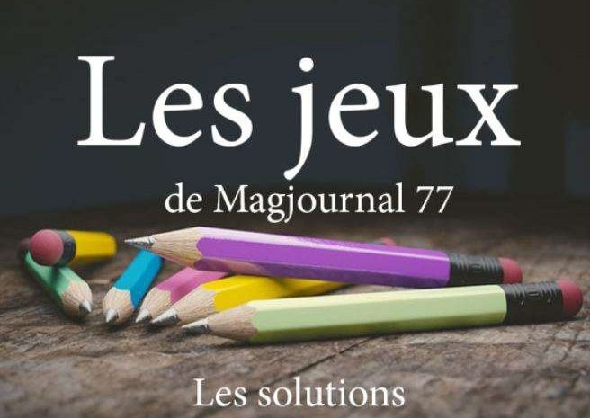 Les jeux du mensuel N°35 ► Les solutions