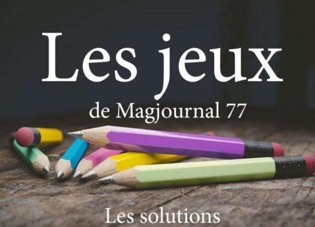 Les jeux du mensuel N°39 ► Les solutions