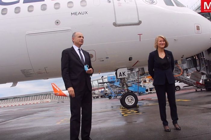 Paris-Charles de Gaulle ► [Vidéo] Un A321 d’Air France baptisé Meaux