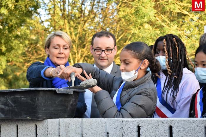 Chelles ► [Vidéo] Première pierre : la ville se dotera d’un nouveau gymnase grâce au plan de relance 