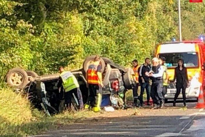 Isles-lès-Meldeuses ► Impressionnant accident sur la RD 17