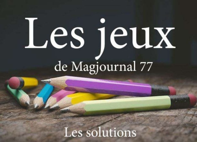 Les jeux du mensuel N°43 ► Les solutions
