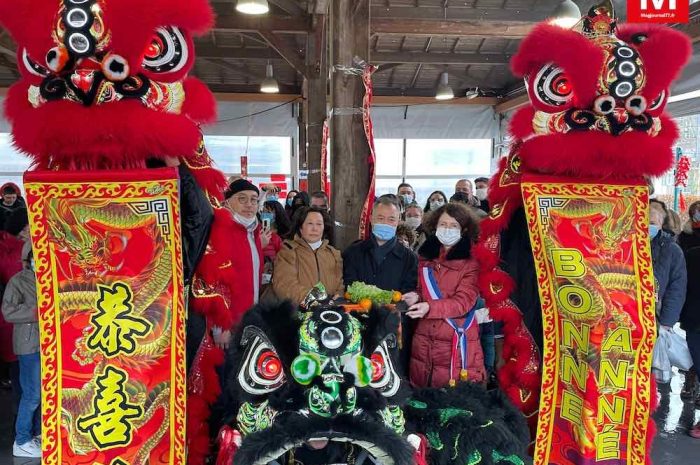 Magny-le-Hongre ► [Vidéo] Danse des lions et marché chinois : les habitants ont accueilli la nouvelle année lunaire