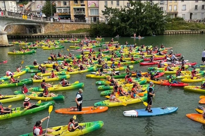 Lagny-sur-Marne ► [Vidéo] Les kayaks de la course ont pris le départ des quais de Marne 