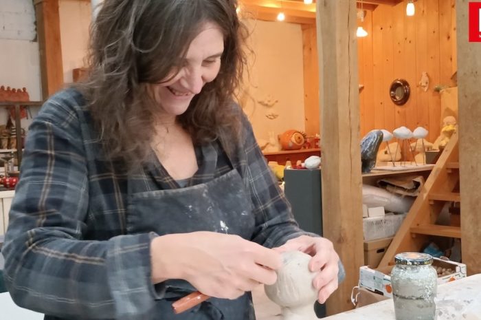 Lagny-sur-Marne ► [Vidéo] Marie-Laure Griffe, sculptrice et auteur, a ouvert  les portes de son atelier 