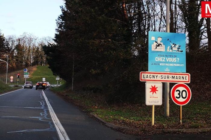 Lagny-sur-Marne ► La vitesse maximale autorisée est limitée à 30 km/h sur l’ensemble de la ville 