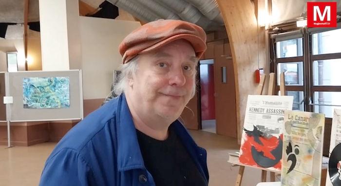 Lizy-sur-Ourcq ► [Vidéo] Fête du printemps : l’artiste, Jean Payen, a exposé ses œuvres engagées