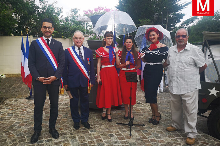 Croissy-Beaubourg ► [Vidéo] La Marseillaise a rythmé la commémoration du 18 juin avec le groupe de musique Satin Doll Sisters