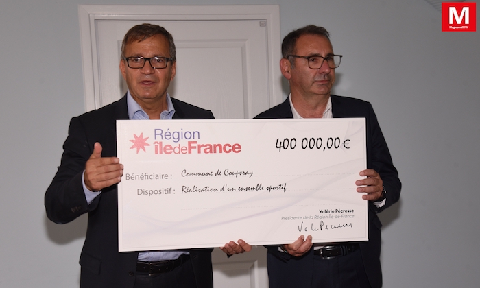 Coupvray [Vidéo] : La Région Ile-de-France a versé une subvention de quatre cent mille euros pour la construction d'un nouveau gymnase