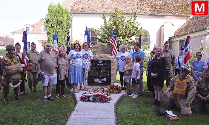 Villeroy [Vidéo] : Les familles des pilotes du bombardier américain abattu en 1943 sont venues commémorer les 80 ans de l’événement historique