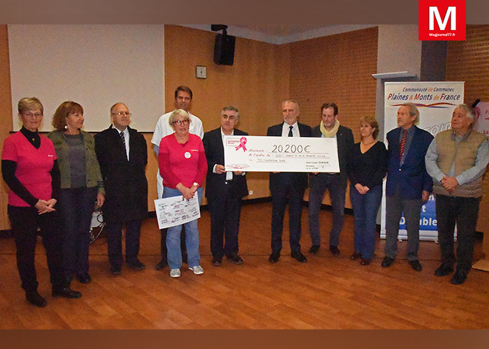 Meaux [Vidéo] : La communauté de communes Plaines et Monts de France a remis un chèque de 20 200 euros pour la recherche clinique du Grand Hôpital de l'Est francilien