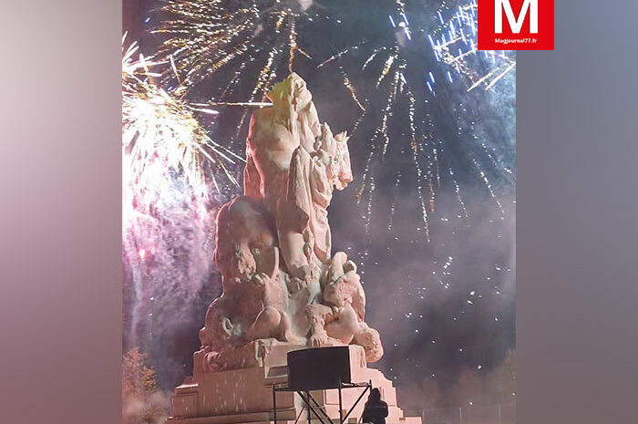 Meaux ► [Vidéo] Mapping : un spectacle son et lumière a inauguré le monument américain restauré