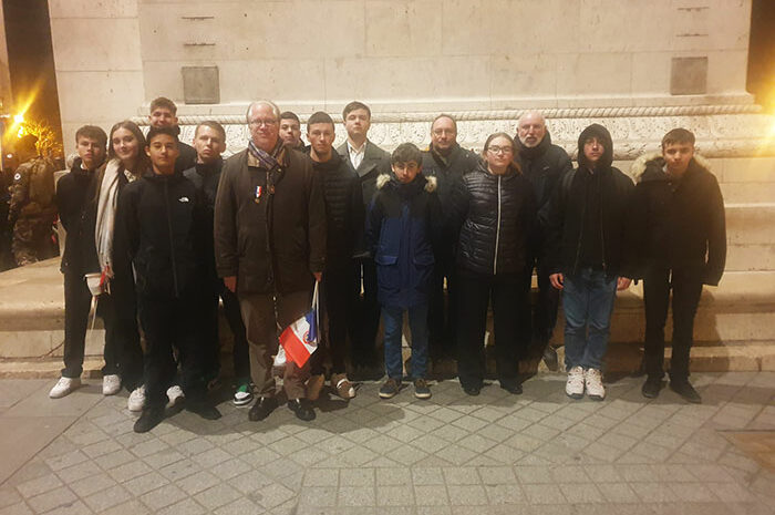 Meaux ► Tombe du soldat inconnu à Paris : les élèves du lycée Baudelaire ont assisté au ravivage de la flamme