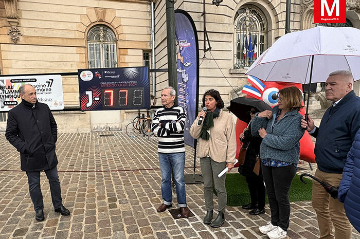 Meaux ► [Vidéo] Paris 2024, J-77 : la ville a vibré au rythme du décompte avant le passage de la flamme olympique