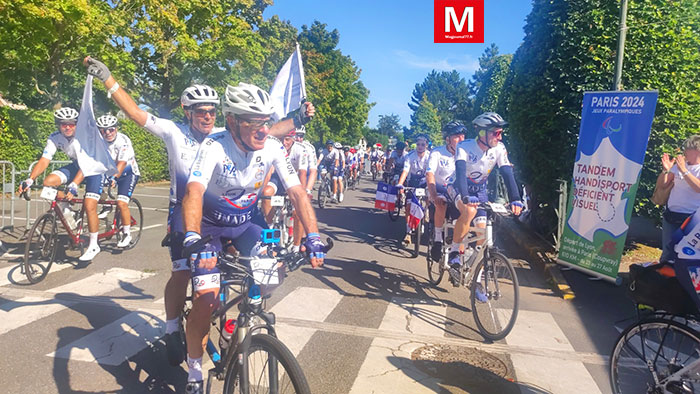 Coupvray ► [Vidéo] L’arrivée du marathon Défi Tandem Lyon-Paris a marqué une victoire pour le handisport